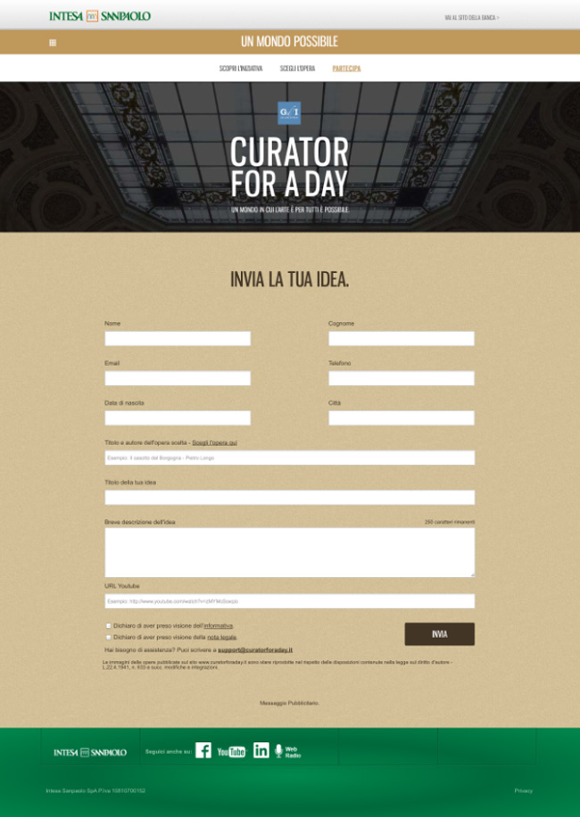 Artista per un giorno con Intesa Sanpaolo e Gallerie d’Italia