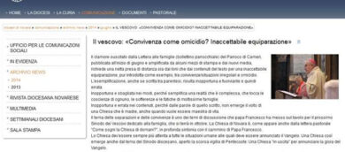 “Convivere è peggio che uccidere”. Il parroco scatena le polemiche