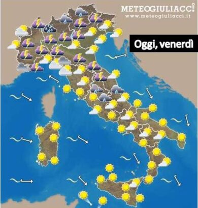 Weekend bello e soleggiato al Centrosud, fresco e instabile al Nord