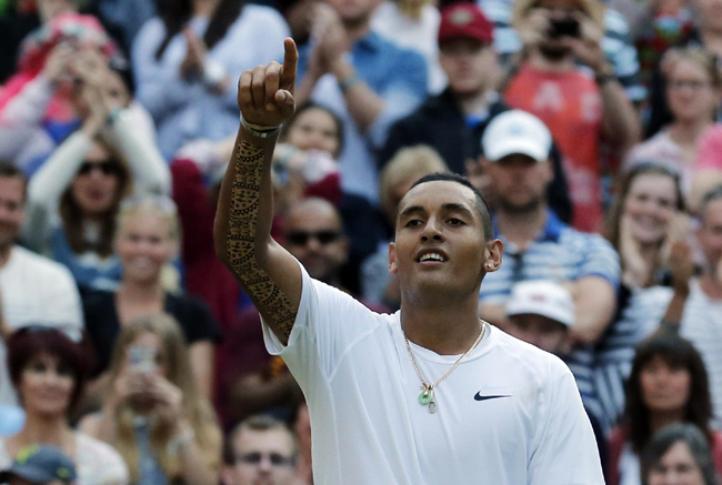 Tennis, Wimbledon: impresa Kyrgios, fuori Nadal Tennis, Wimbledon: impresa Kyrgios, fuori Nadal