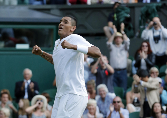 Tennis, Wimbledon: impresa Kyrgios, fuori Nadal Tennis, Wimbledon: impresa Kyrgios, fuori Nadal