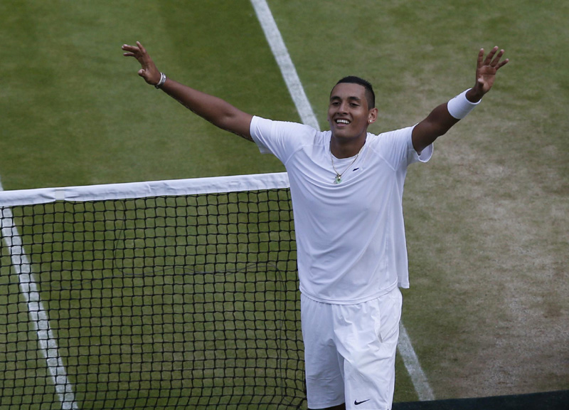 Tennis, Wimbledon: impresa Kyrgios, fuori Nadal Tennis, Wimbledon: impresa Kyrgios, fuori Nadal