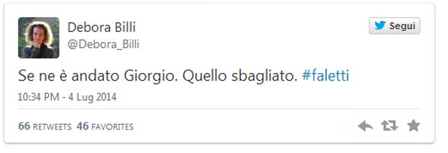 “E’ morto il Giorgio sbagliato”. Bufera sul Tweet della M5s Billi “E’ morto il Giorgio sbagliato”. Bufera sul Tweet della M5s Billi