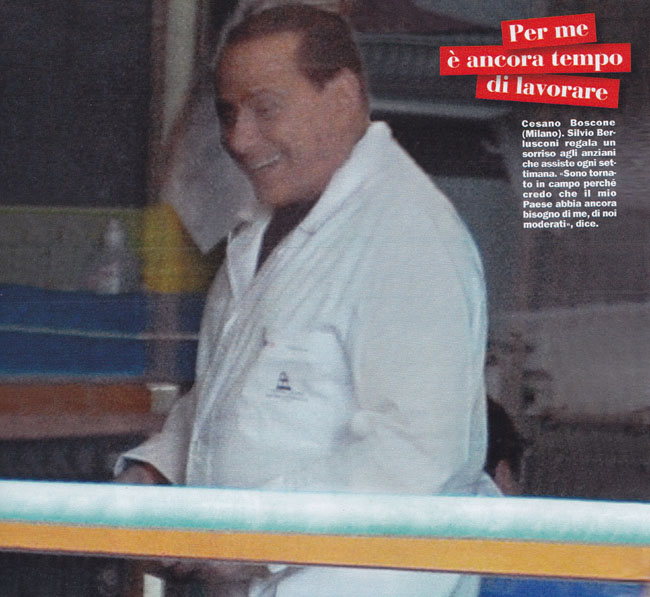 Con Silvio a Cesano Boscone. Che spreco di forze dell’ordine Con Silvio a Cesano Boscone. Che spreco di forze dell’ordine