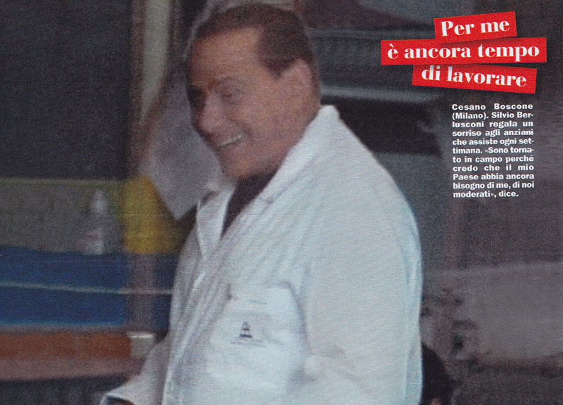 Con Silvio a Cesano Boscone. Che spreco di forze dell’ordine Con Silvio a Cesano Boscone. Che spreco di forze dell’ordine