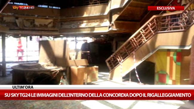 Viaggio nel cuore della Concordia. Le foto mai viste degli interni