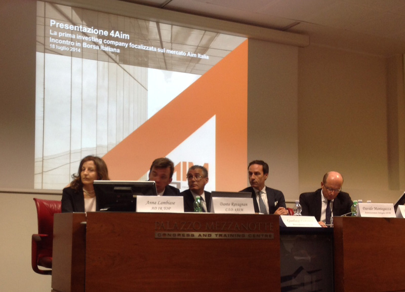 Nasce 4AIM.Investirà sulle PMI di successo.Raccolta prevista 50 MLN in 24 mesi Nasce 4AIM.Investirà sulle PMI di successo.Raccolta prevista 50 MLN in 24 mesi