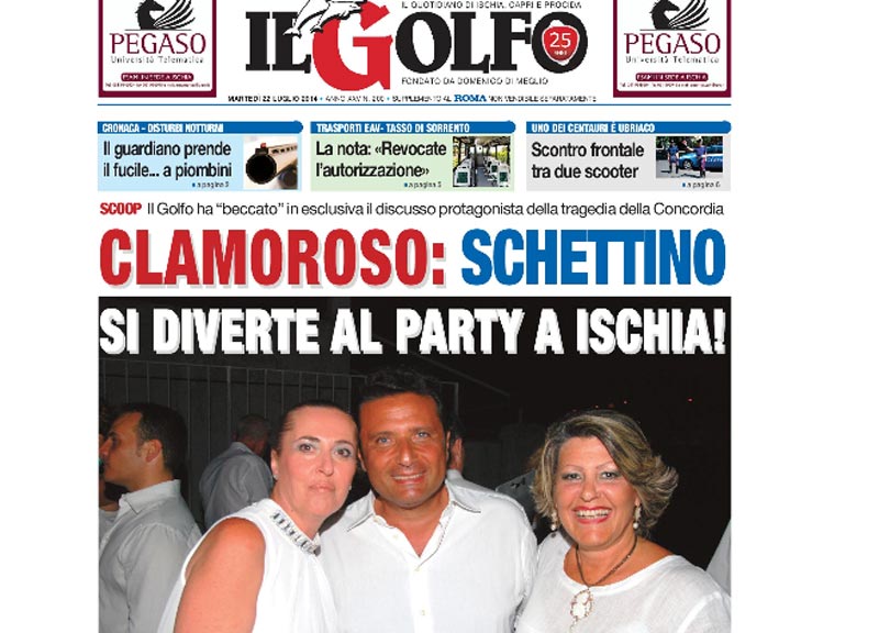Schettino festeggia con un editore. Libro in arrivo? Le foto Schettino festeggia con un editore. Libro in arrivo? Le foto