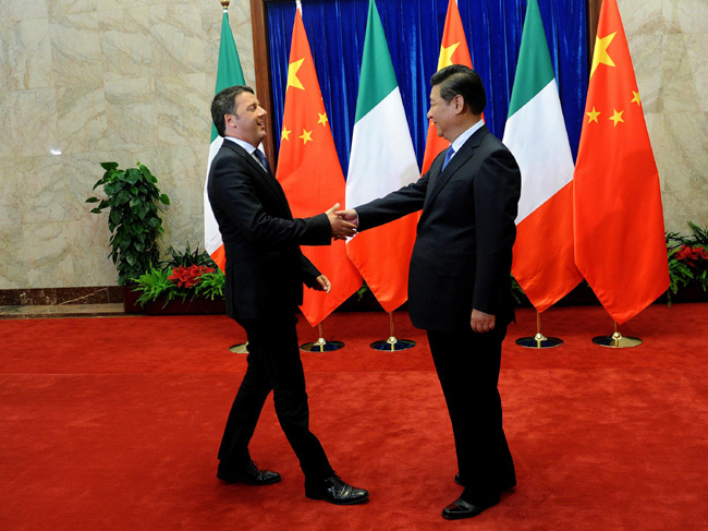 Il 35% delle reti energetiche a Pechino. Italia hub Ue del gas per la Cina Il 35% delle reti energetiche a Pechino. Italia hub Ue del gas per la Cina