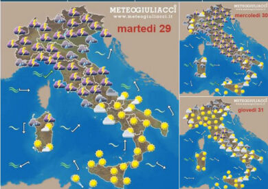 Il maltempo? Dobbiamo sopportarlo ancora per poco… LA MAPPA