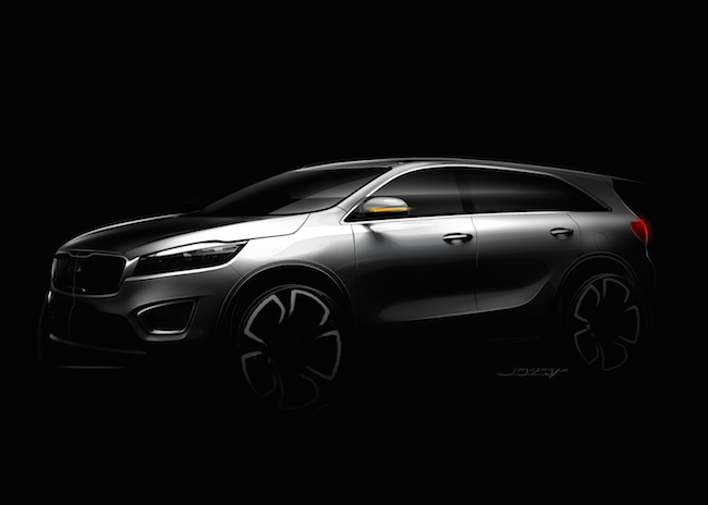 Le prime immagini della terza generazione di Kia Sorento