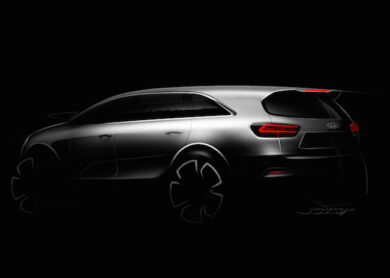 Le prime immagini della terza generazione di Kia Sorento