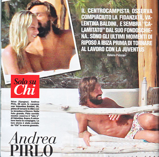 Pirlo ipnotizzato dal lato B di Valentina Roversi. E Buffon-D’Amico.. Pirlo ipnotizzato dal lato B di Valentina Roversi. E Buffon-D’Amico..
