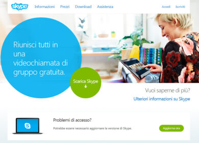 Skype primo portale, superato Libero