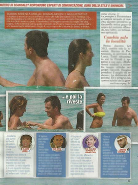 Cristina Parodi, fuori di seno con il suo bikini giallo Cristina Parodi, fuori di seno con il suo bikini giallo