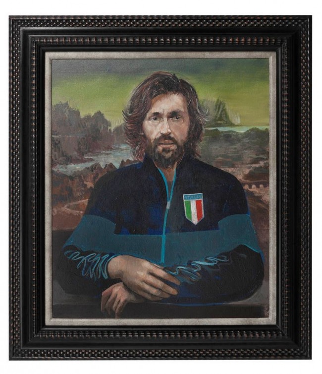 Pirlo d’autore: lo juventino diventa la Gioconda di Leonardo. E CR7.. Pirlo d’autore: lo juventino diventa la Gioconda di Leonardo. E CR7..