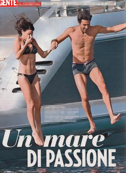 Passione tra Buffon e D’Amico, altre foto inedite della loro vacanza