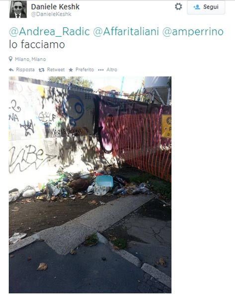Marciapiedi come discariche e toilette. #milanolatrina, l’hashtag spopola su Twitter