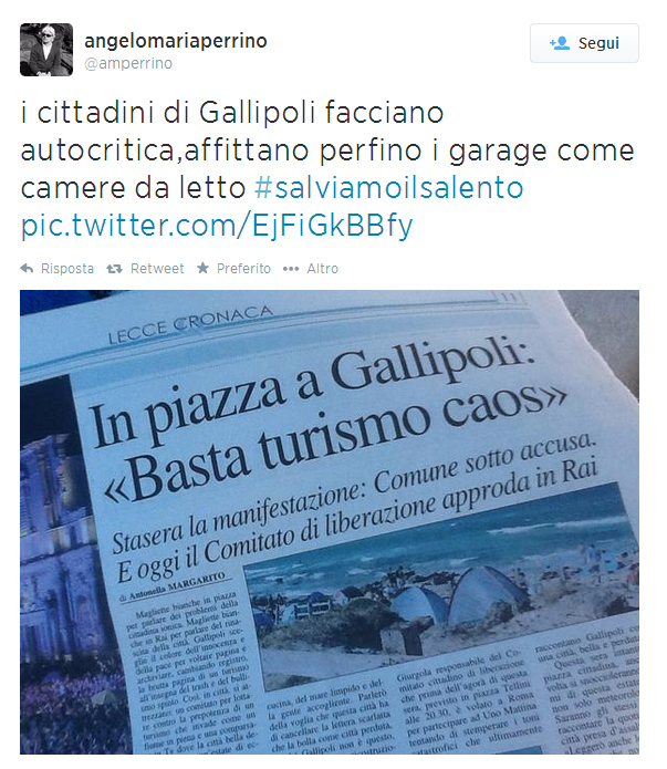 Servizi scarsi, business selvaggio. #salviamoilsalento… da se stesso Servizi scarsi, business selvaggio. #salviamoilsalento… da se stesso