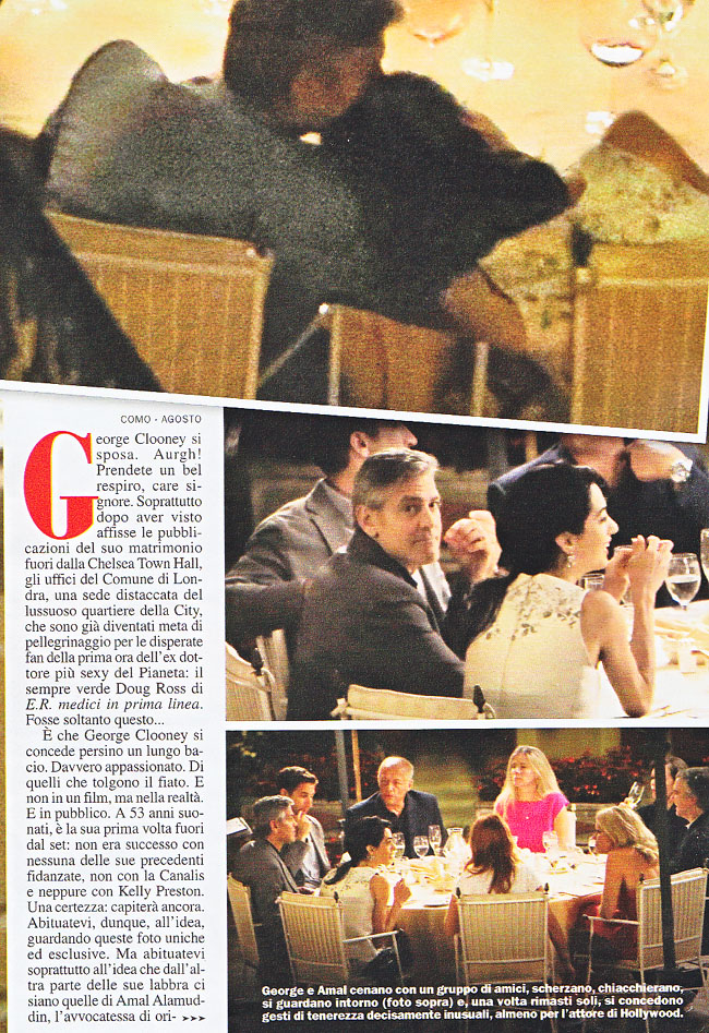 Prove di nozze tra George Clooney e Amal Alamuddin: le foto