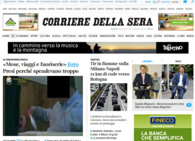 Il Corriere.it va a pagamento. Affari resta gratuito