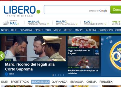 Un commento a proposito del cambiamento sul sito libero.it
