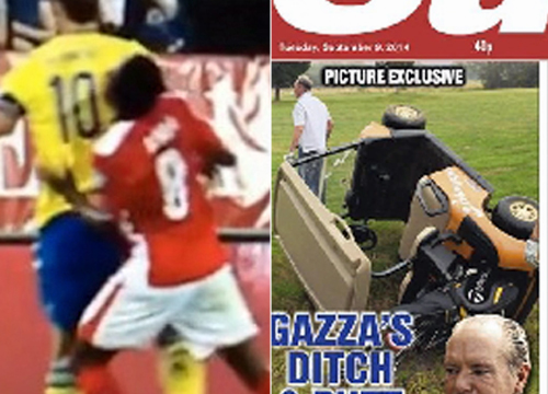 Ibra e Gascoigne alzano il gomito. Squalifica Zlatan. Gazza nel fosso Ibra e Gascoigne alzano il gomito. Squalifica Zlatan. Gazza nel fosso