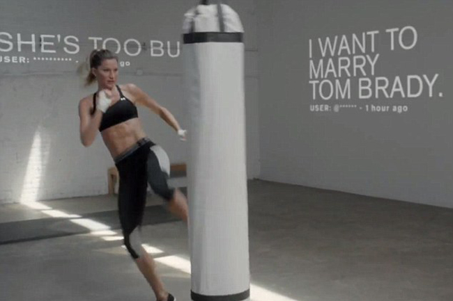 Under Armour sorpassa Adidas. E arruola una rabbiosa Gisele. VIDEO