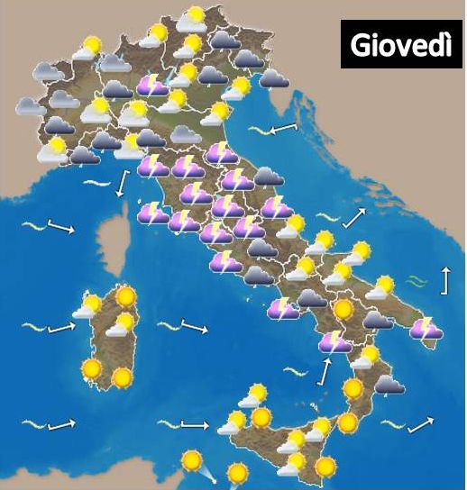 Tempo instabile al Centro. Bel tempo nel fine settimana Tempo instabile al Centro. Bel tempo nel fine settimana