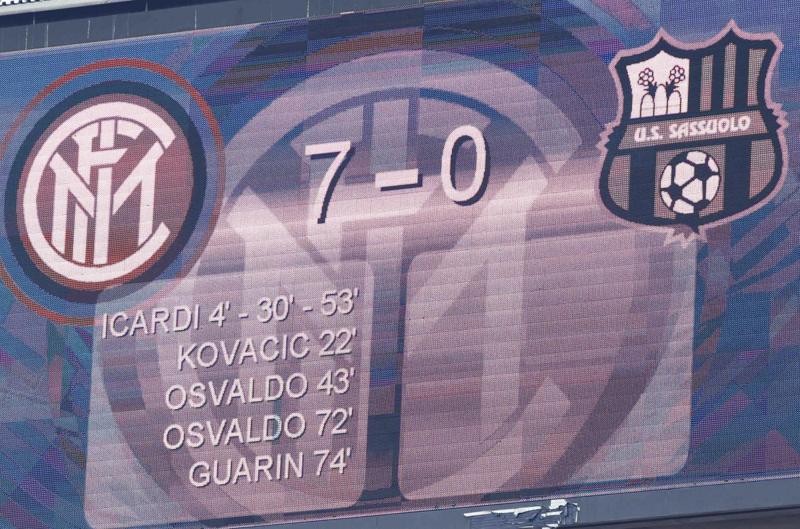 Inter esagerata: altri 7 gol al Sassuolo Inter esagerata: altri 7 gol al Sassuolo