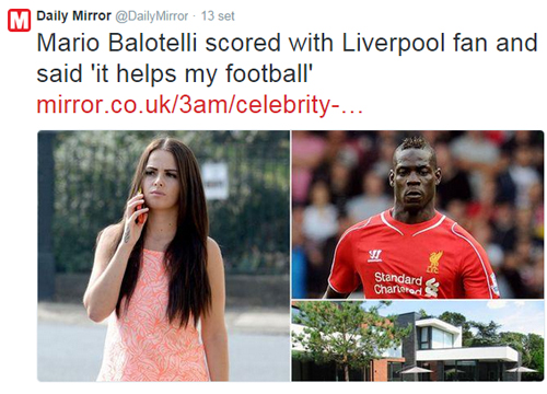 La parrucchiera Emma Dalton mette una croce su Balotelli dopo che… La parrucchiera Emma Dalton mette una croce su Balotelli dopo che…