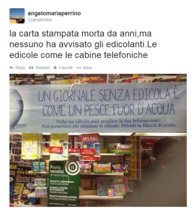 Carta stampata morta da anni. Ma nessuno ha avvisato gli edicolanti