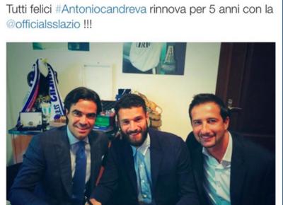 Candreva la nuova bandiera biancoceleste. Con la Lazio fino al 2019 Candreva la nuova bandiera biancoceleste. Con la Lazio fino al 2019