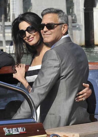 Clooney e Amaral sposi. Location e parata di vip