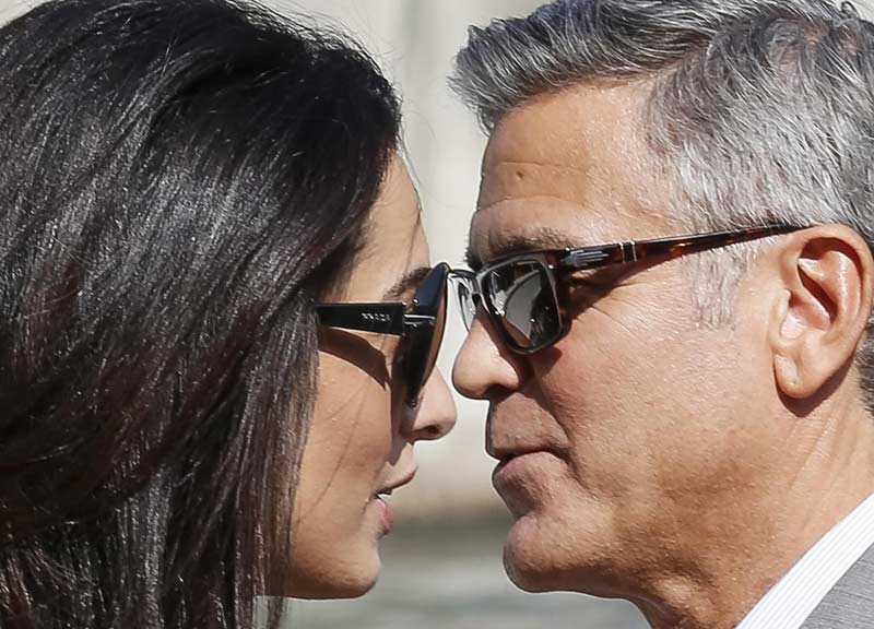 Clooney e Amaral sposi. Location e parata di vip Clooney e Amaral sposi. Location e parata di vip
