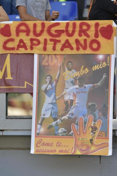 L’Olimpico con la febbre a 38-Totti. Il pupone: “Siete unici”