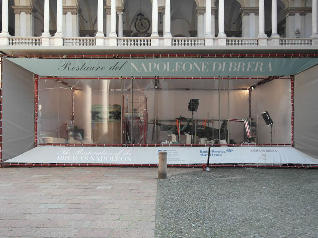 Napoleone in veste di Marte Pacificatore. Finito il restauro a Brera