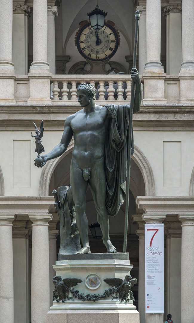 Napoleone in veste di Marte Pacificatore. Finito il restauro a Brera