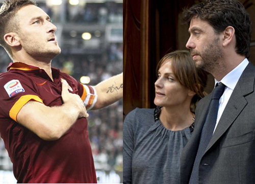 La moglie di Agnelli in tackle durissimo: “Totti se ne vada” La moglie di Agnelli in tackle durissimo: “Totti se ne vada”