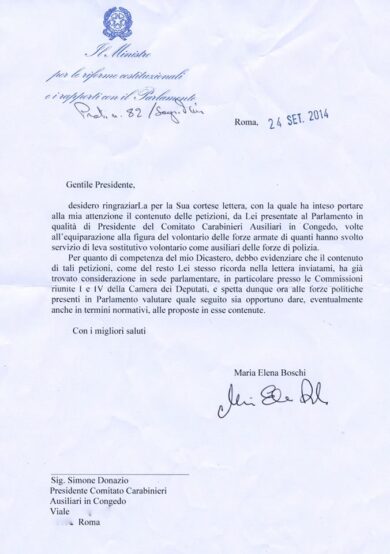 Carabinieri, uno sblocco sofferto. E ora ascoltino gli Ausiliari
