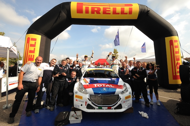 PAOLO ANDREUCCI E PEUGEOT 208 T16 CAMPIONI ITALIANI RALLY 2014 PAOLO ANDREUCCI E PEUGEOT 208 T16 CAMPIONI ITALIANI RALLY 2014