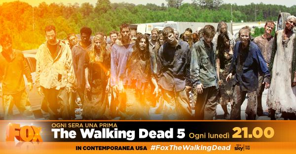 Walking Dead 5 fa un esordio boom su Fox: quasi mezzo milione Walking Dead 5 fa un esordio boom su Fox: quasi mezzo milione