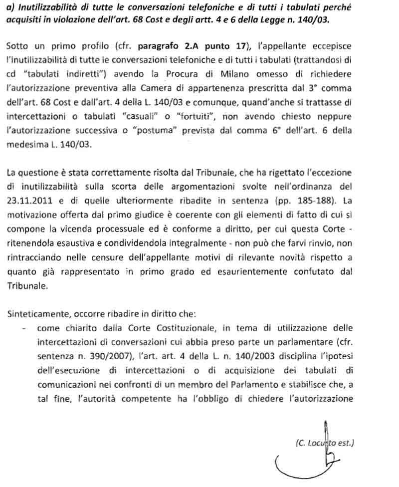 Ruby, Boccassini come De Magistris. “Spiò Berlusconi senza autorizzazione” Ruby, Boccassini come De Magistris. “Spiò Berlusconi senza autorizzazione”