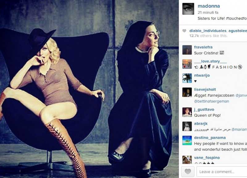 Madonna e Suor Cristina: “Sorelle per la vita” Madonna e Suor Cristina: “Sorelle per la vita”