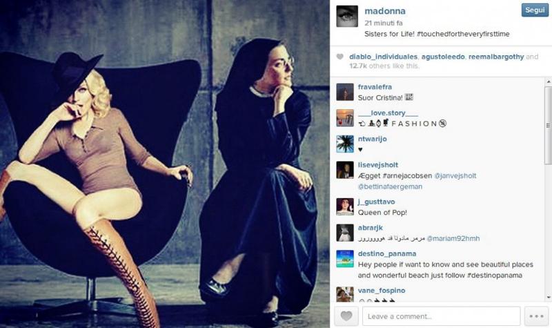 Madonna e Suor Cristina: “Sorelle per la vita” Madonna e Suor Cristina: “Sorelle per la vita”