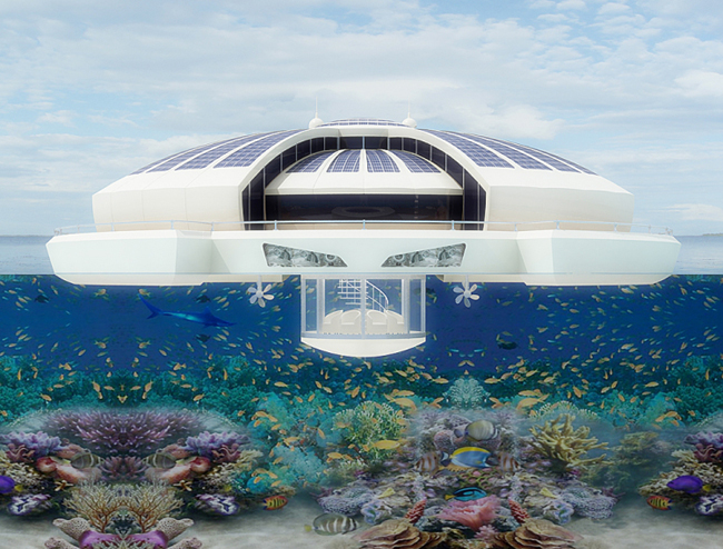 Albergo green e galleggiante sull’Oceano. L’idea italiana alle Maldive Albergo green e galleggiante sull’Oceano. L’idea italiana alle Maldive