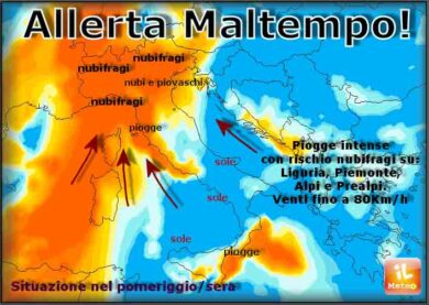 Maltempo, settimana da paura. Allarme nubifragi in mezza Italia