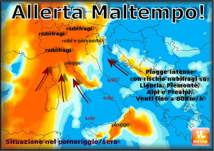Maltempo, settimana da paura. Allarme nubifragi in mezza Italia Maltempo, settimana da paura. Allarme nubifragi in mezza Italia