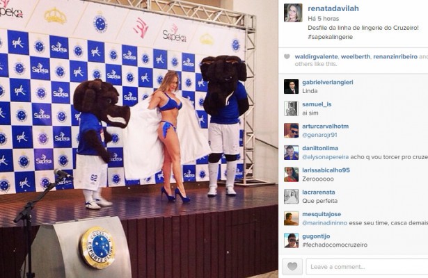 Cruzeiro mette le rivali in mutande, anzi perizoma: linea di lingerie