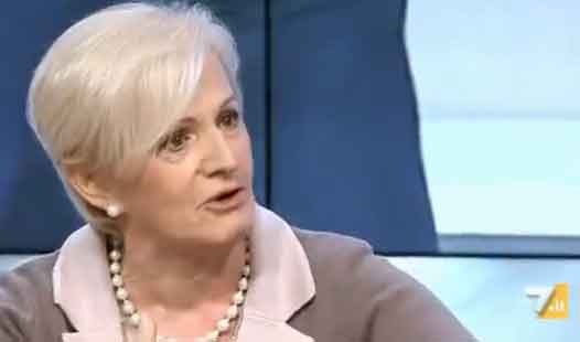 Le lacrime di Livia Turco in tv: la sinistra non è un ferro vecchio